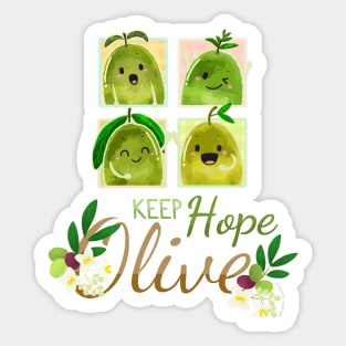 Keep Hope Olive - Punny Garden Sticker